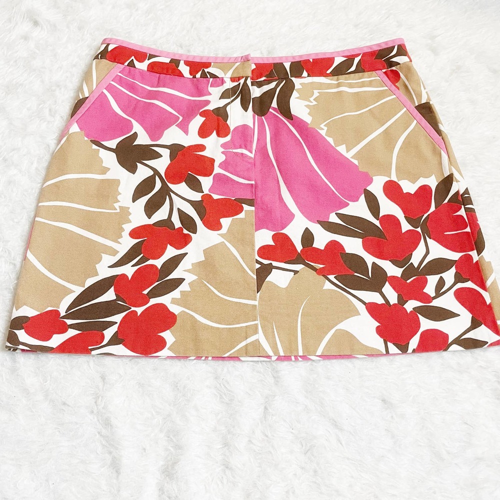 J.Crew 70's Floral Print Casual Retro Skirt Size 4